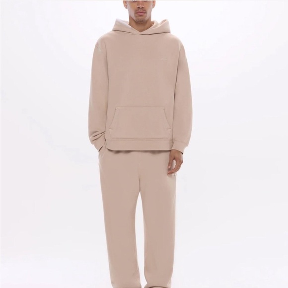 MADHAPPY Tan Classic Straight Leg Fleece Sweatpants | PRELOVED! EUC!!🤎🤎 - Picture 2 of 9